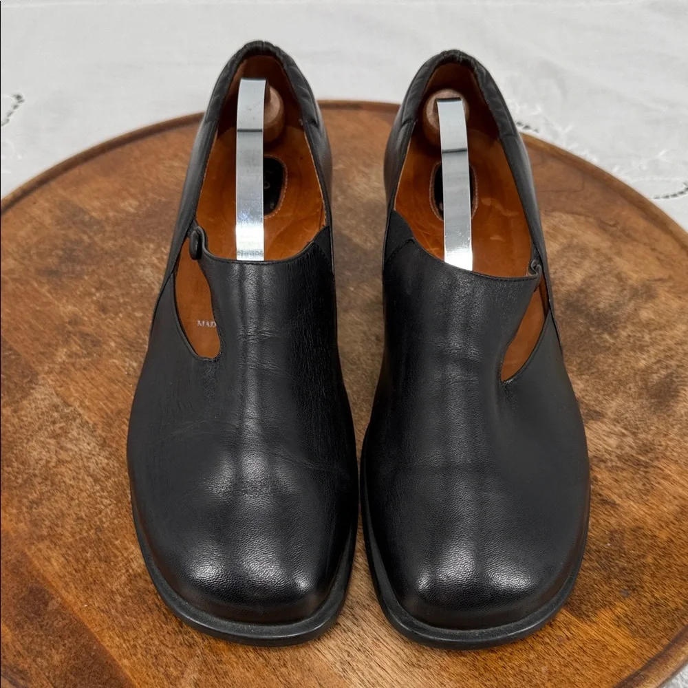 1803 Footwear Shoes Wm 40 US 9* Black Leather Slip On Loafer Academia Luxury